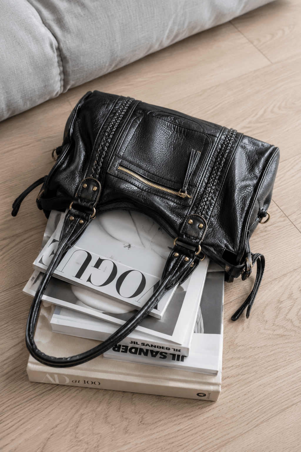 TOKYO - Sac à Main de Cours Bandoulière en Cuir