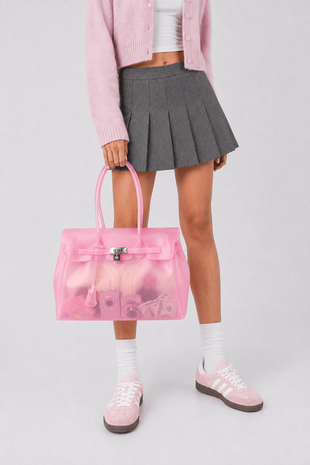 Candy - Grand Sac à Main Transparent Tendance