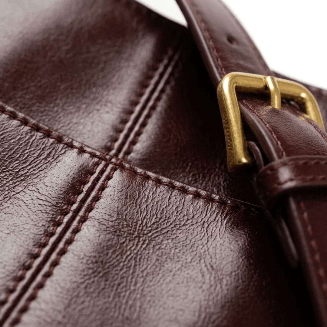 EVINA - Sac à Main de Cours en Cuir Vernis