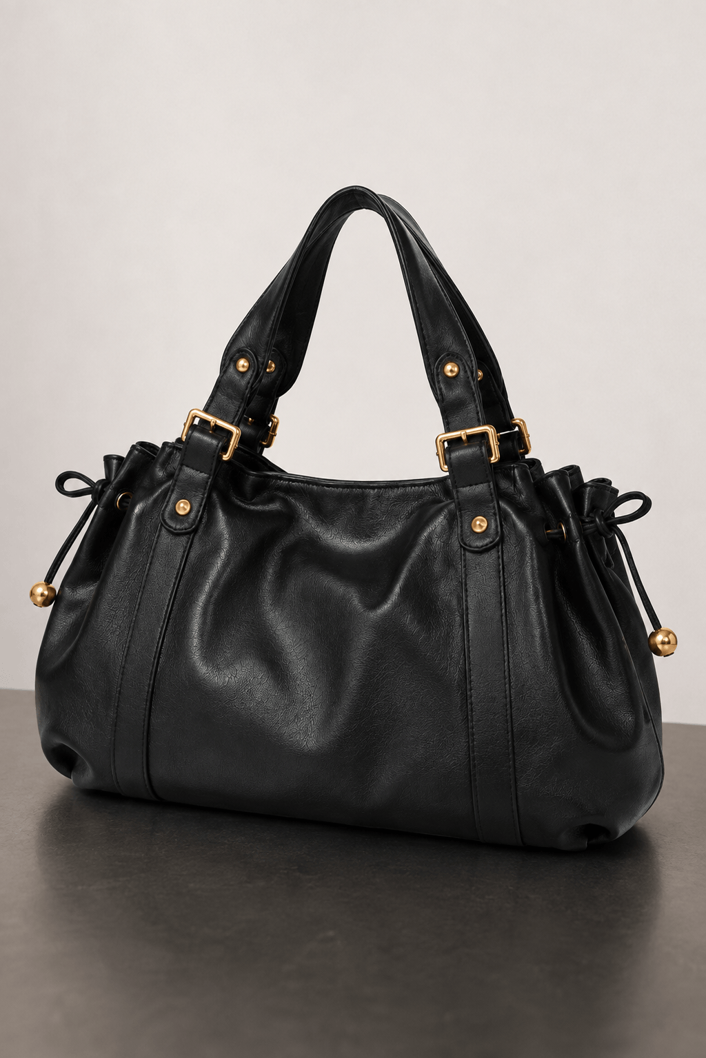 ELAE - Sac à Main en Cuir Finitions Dorées