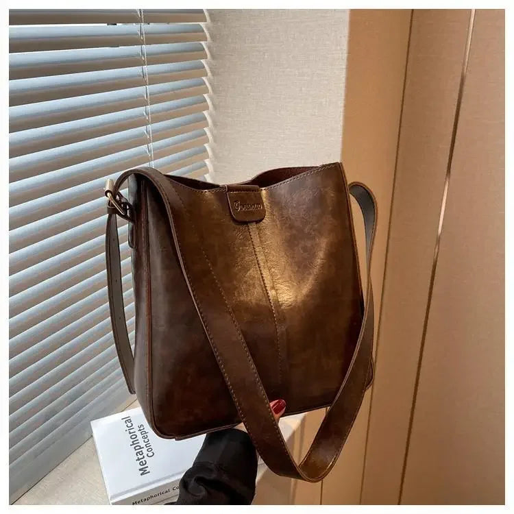 JOCYA - Sac à Main Cabas en Cuir Rigide