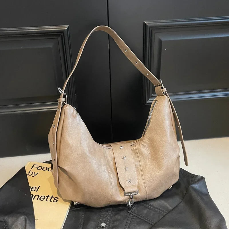 ANGE - Sac à Main Besace de Cours en Cuir