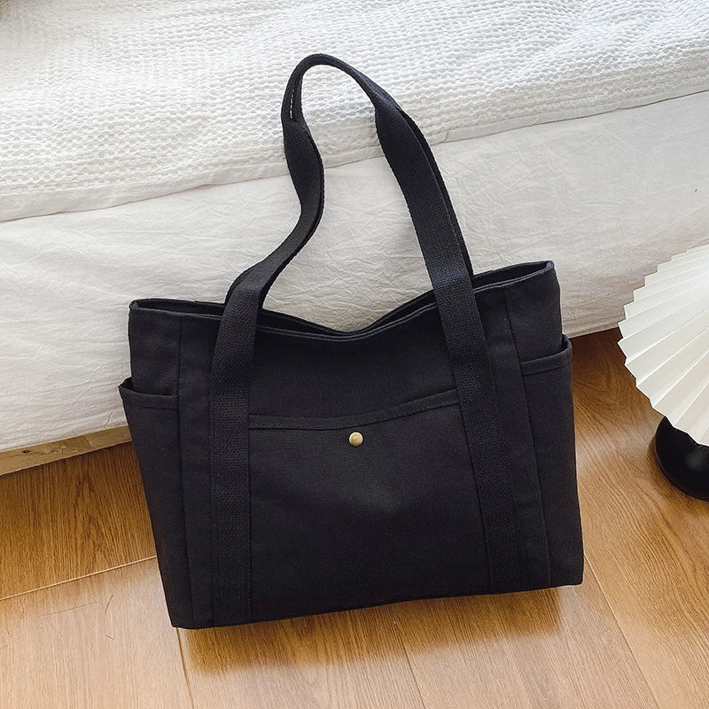 ALFABA - Sac à Main de Cours Fourre-Tout en Toile