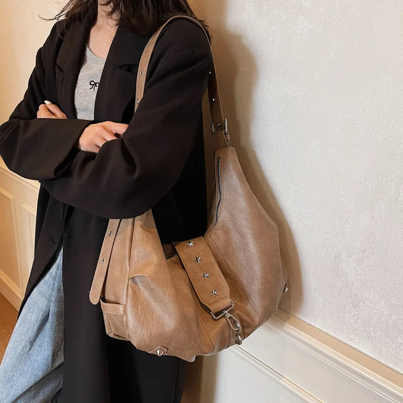 ANGE - Sac à Main Besace de Cours en Cuir