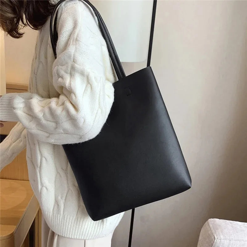 NOEMIE - Sac à Main Cabas en Cuir Souple