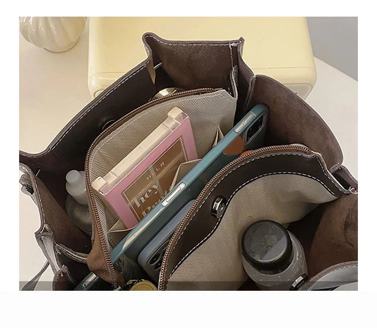 HELIANA - Grand Sac à Main de Cours en Cuir