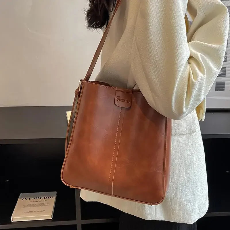 JOCYA - Sac à Main Cabas en Cuir Rigide