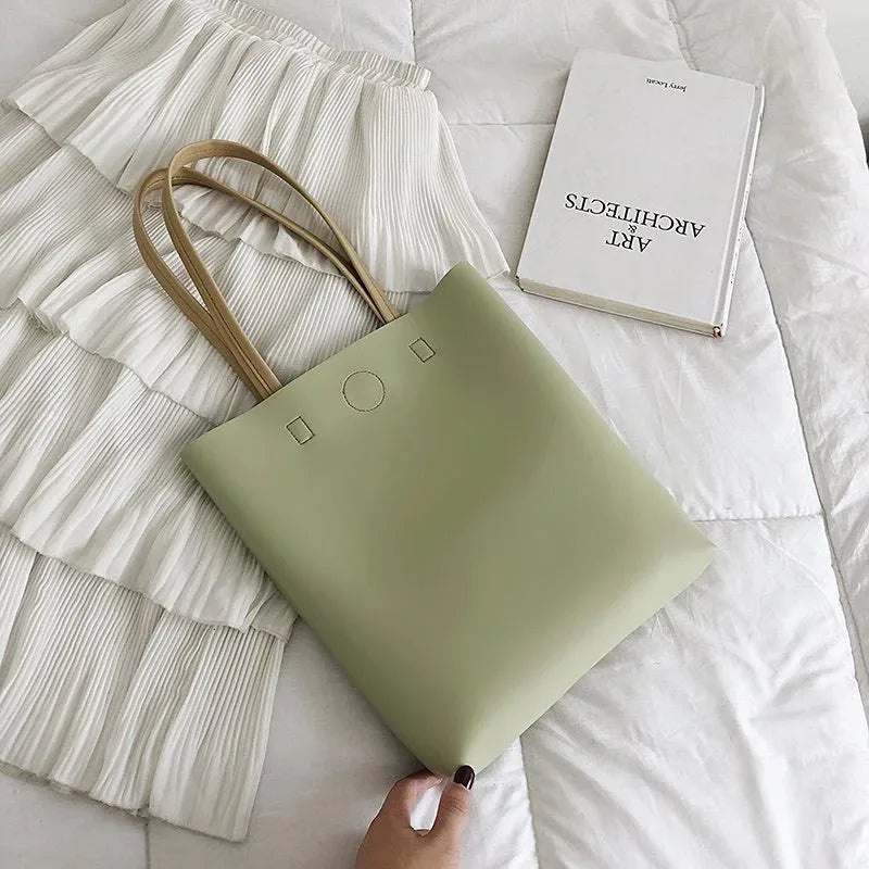 NOEMIE - Sac à Main Cabas en Cuir Souple