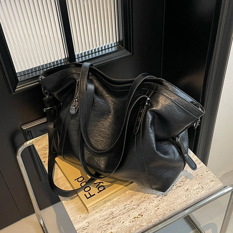 GAIA - Grand Sac Ă Main de Cours en Cuir