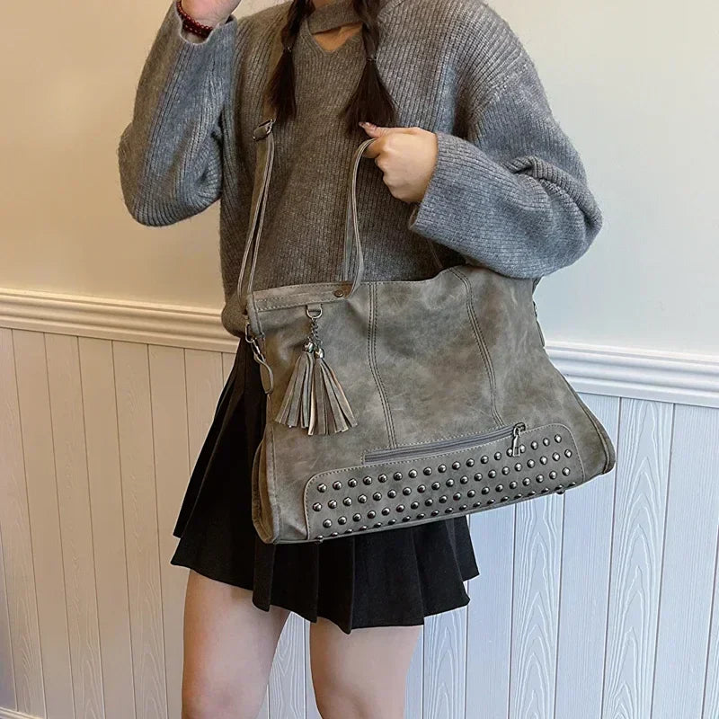 MAELIA - Sac à Main de Cours Rétro à Bandoulière