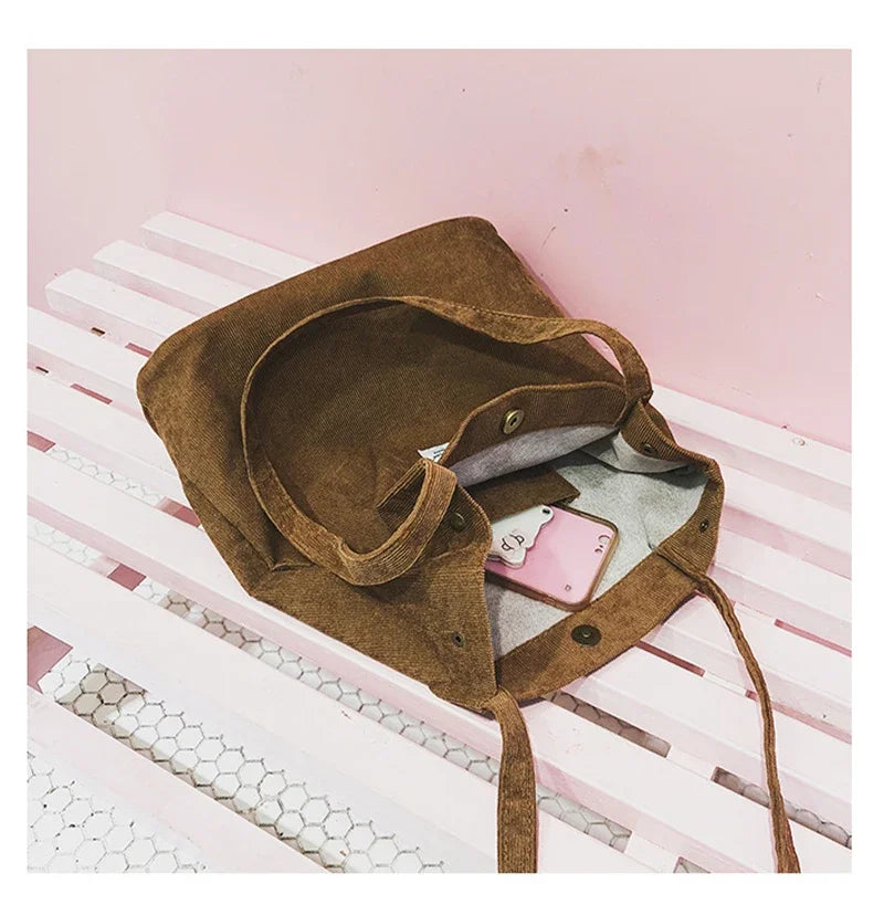 LARA- Sac à Main Cabas en Tissu Rigide