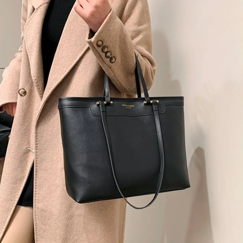 ZOE - Grand Sac à Main de Cours en Cuir Végan