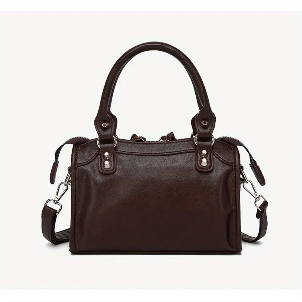 MELISSA - Petit Sac à Main Rétro en Cuir