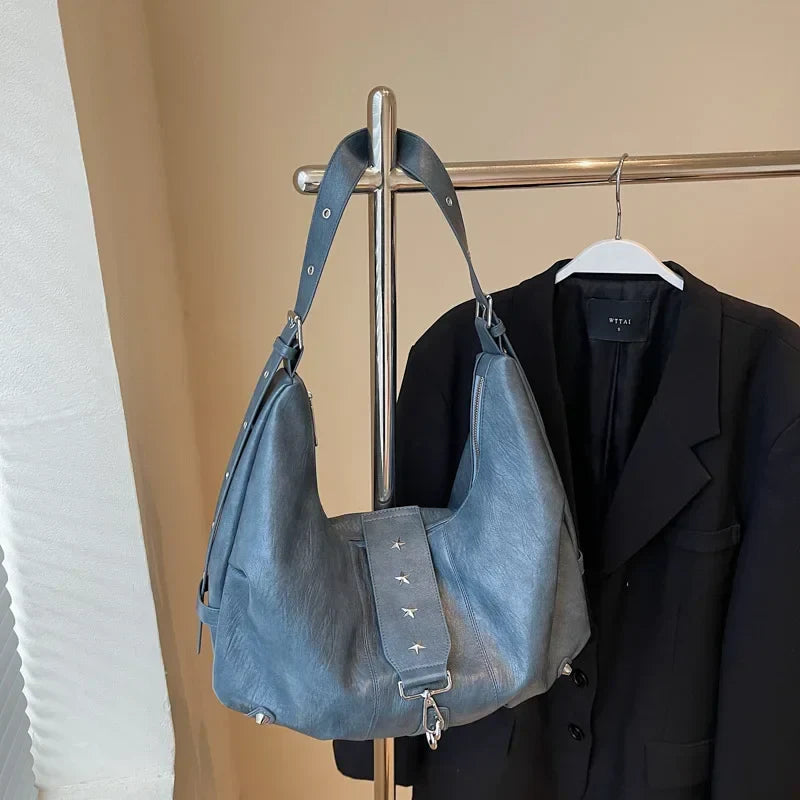 ANGE - Sac à Main Besace de Cours en Cuir
