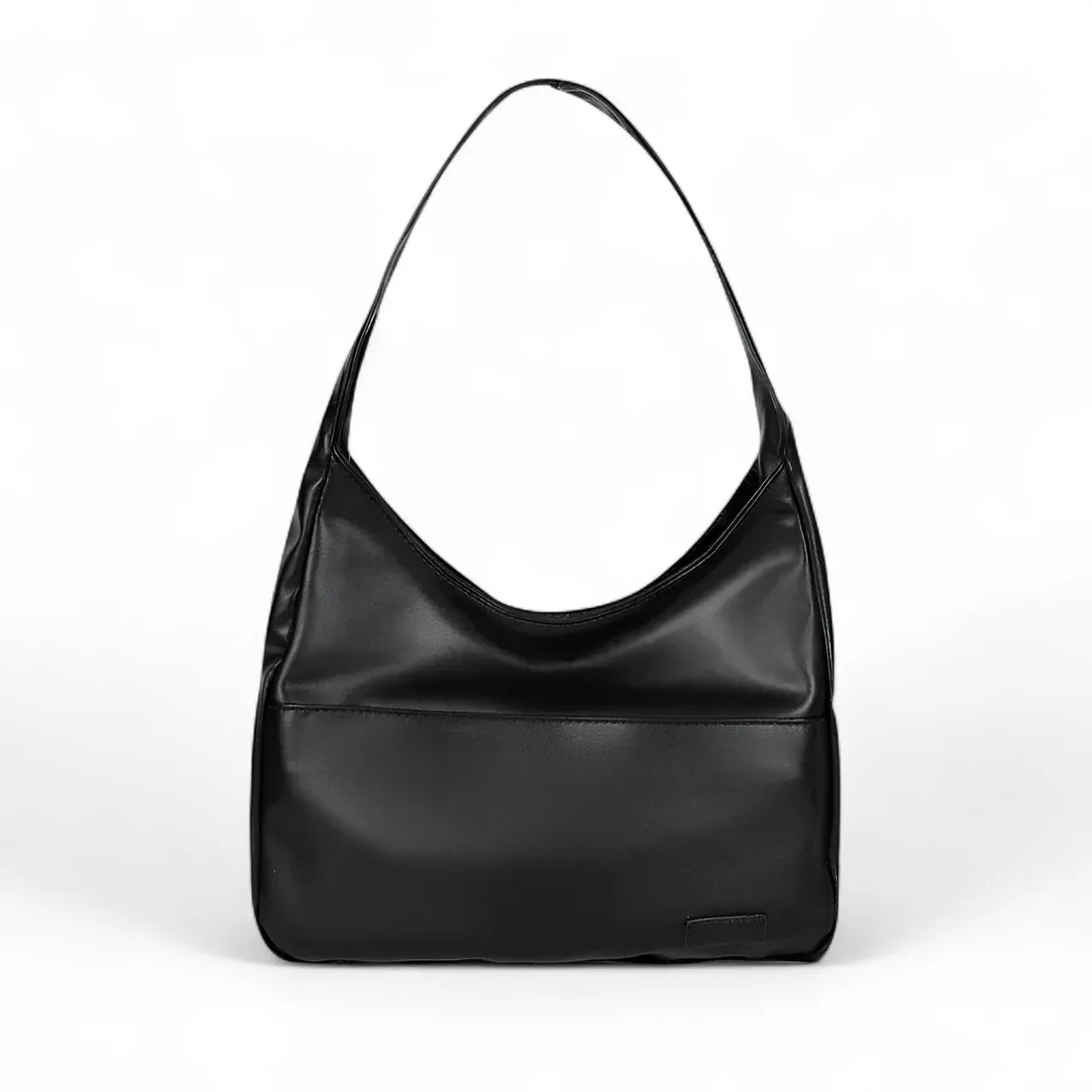 AGATHA - Grand Sac à Main en Cuir Noir Élégant