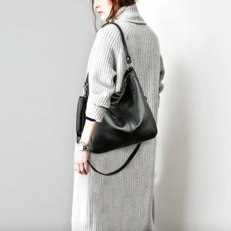AURA - Sac à Main Large Bandoulière en Cuir