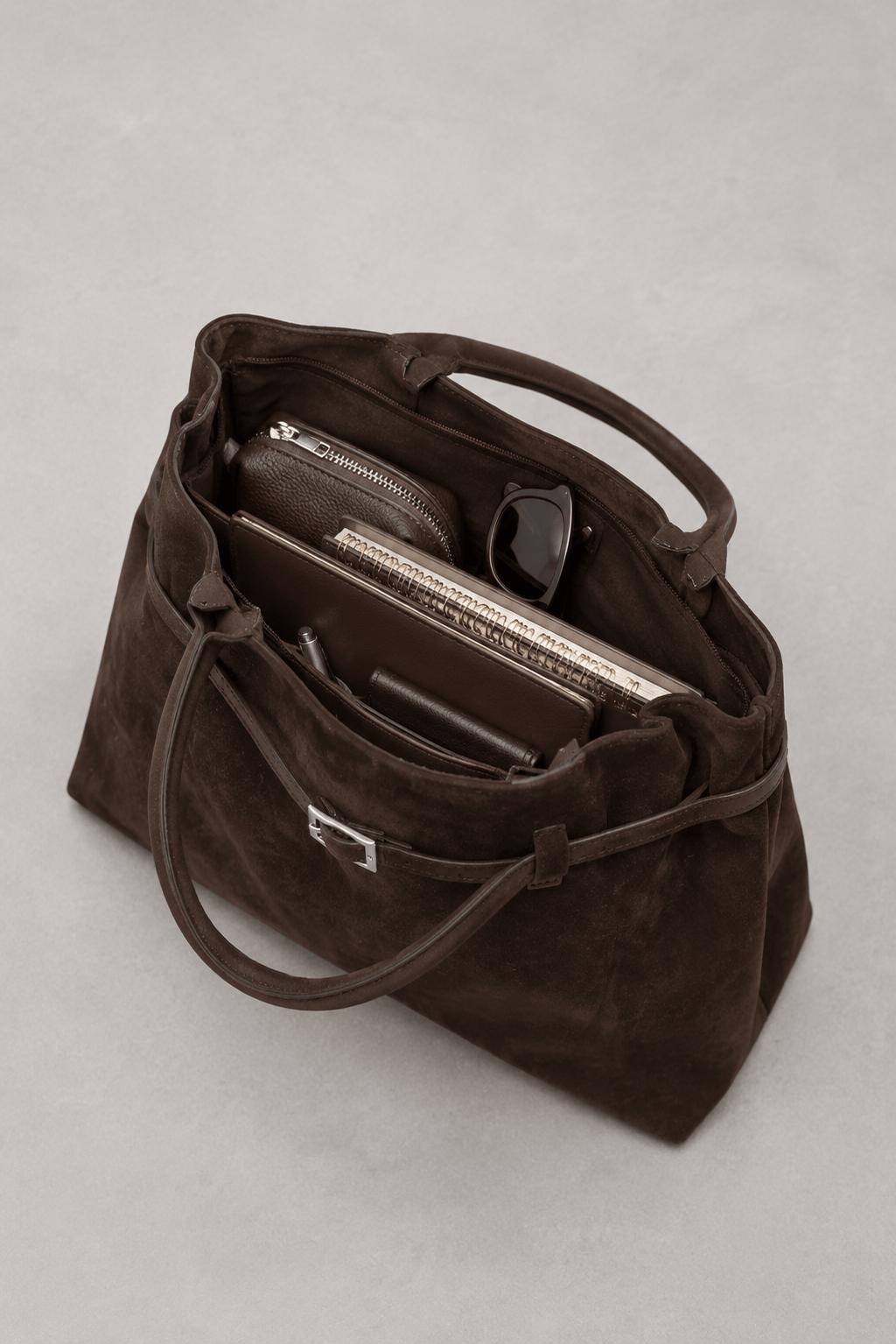 LEONIE - Grand Sac à Main Élégant en Daim