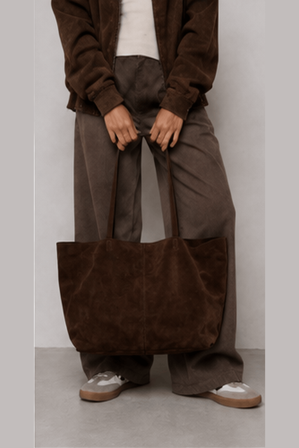 AVA - Grand Sac Cabas Femme en Suédine