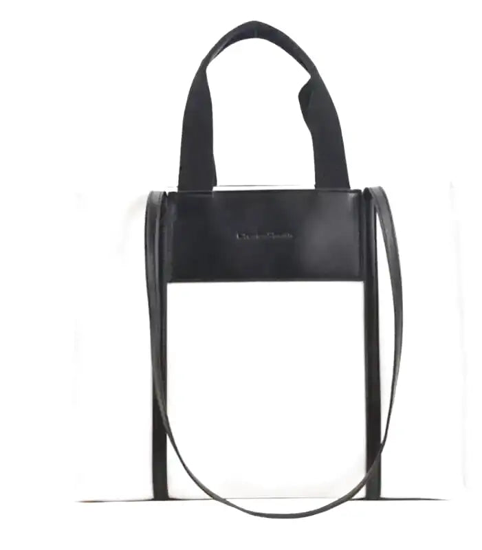 ac à main IVY en toile résistante noire, bandoulière ajustable, cabas spacieux avec compartiments pour organiser vos essentiels avec style et confort, anses noires.