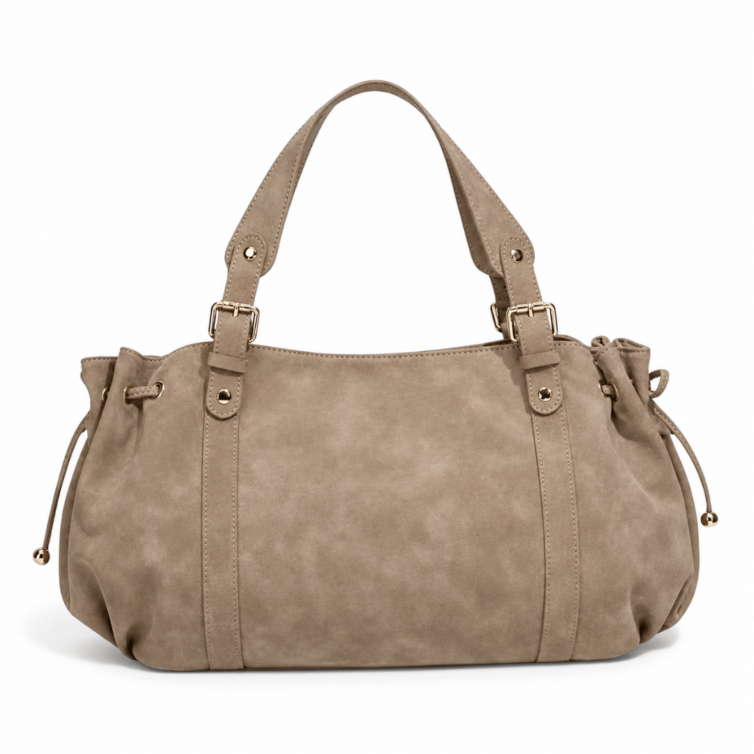 CELESTE sac à main femme pour ordinateur en daim beige