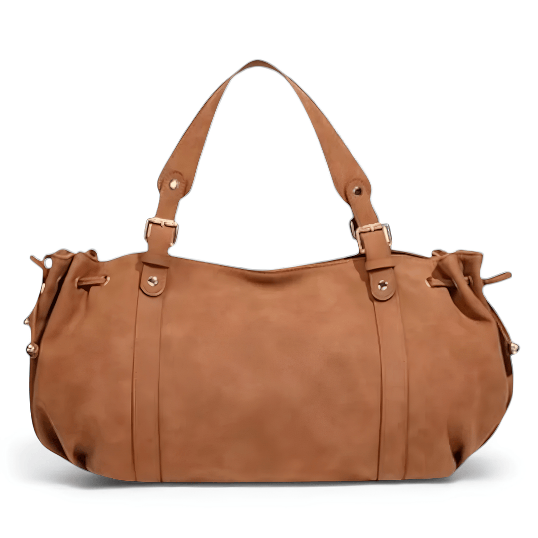 CELESTE sac à main femme pour ordinateur en daim marron