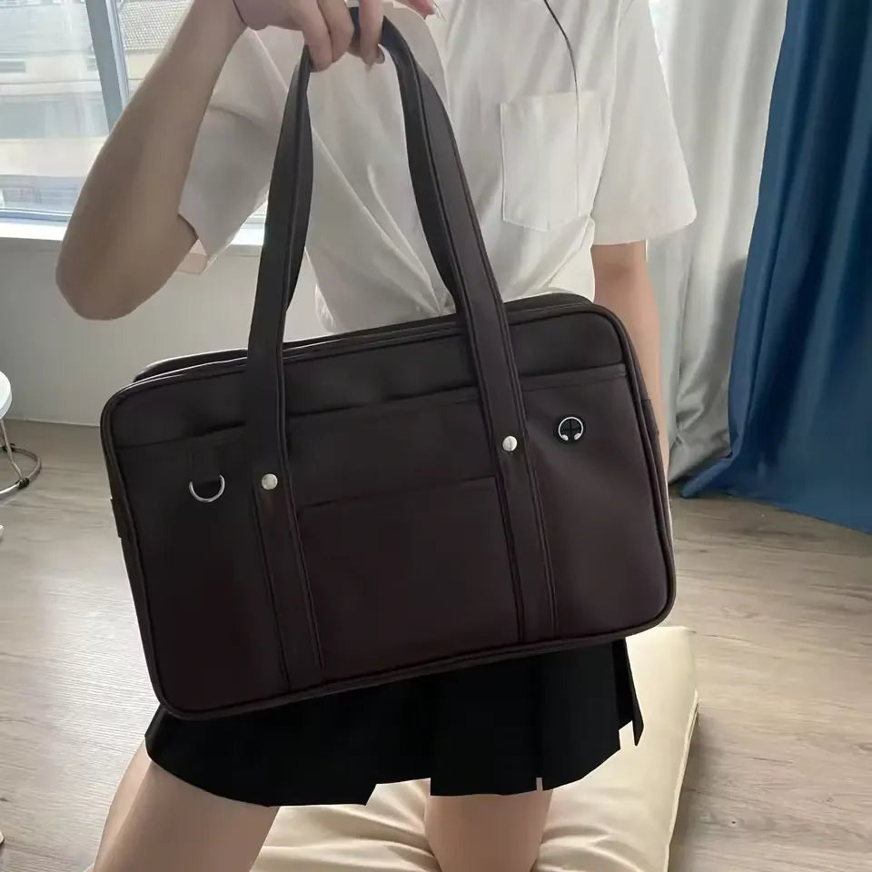 CHLOE - Sac à Main de Cours pour Étudiante pour Ordinateur 15 Pouces, Cahiers et Documents A4