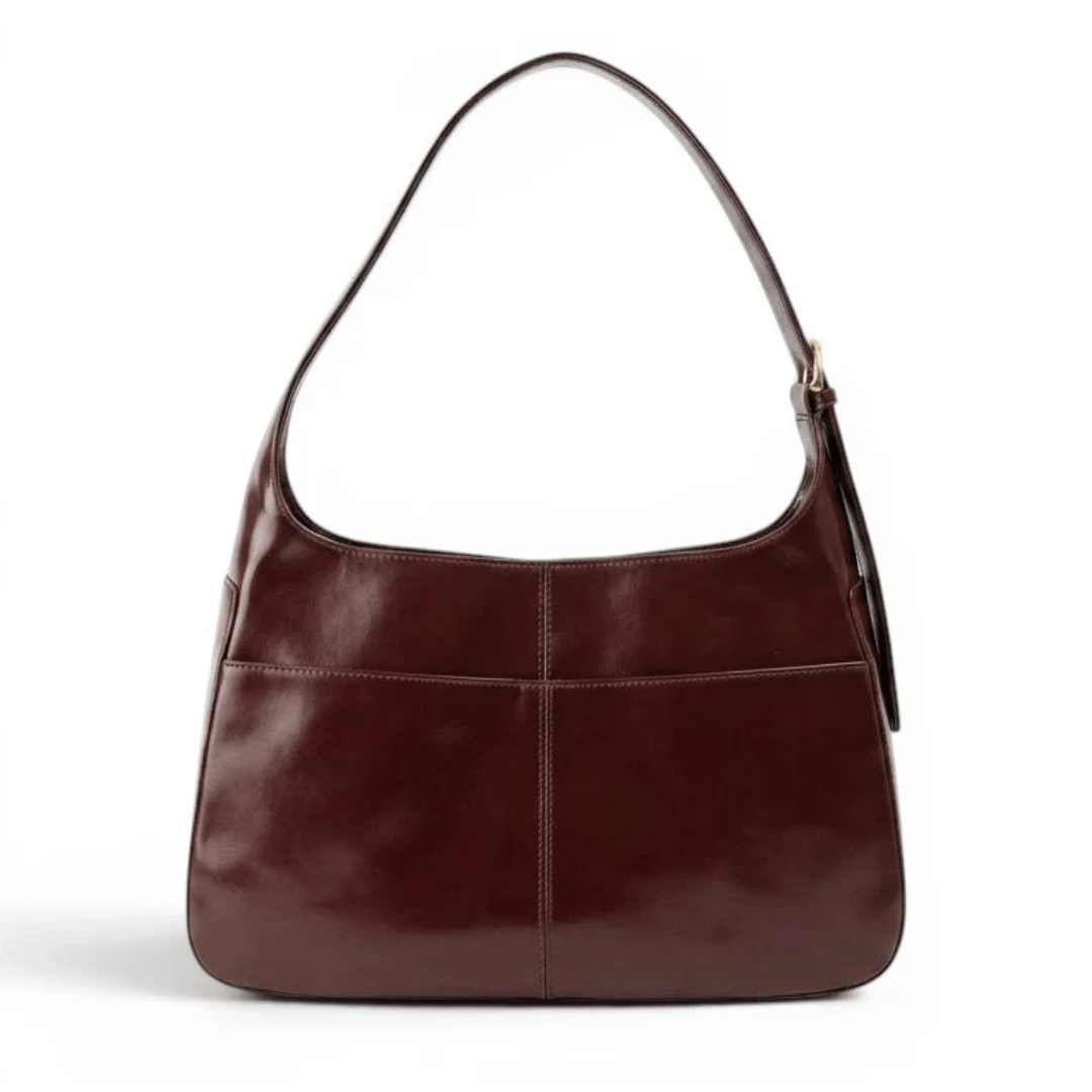 EVINA - Sac à Main de Cours en Cuir Vernis