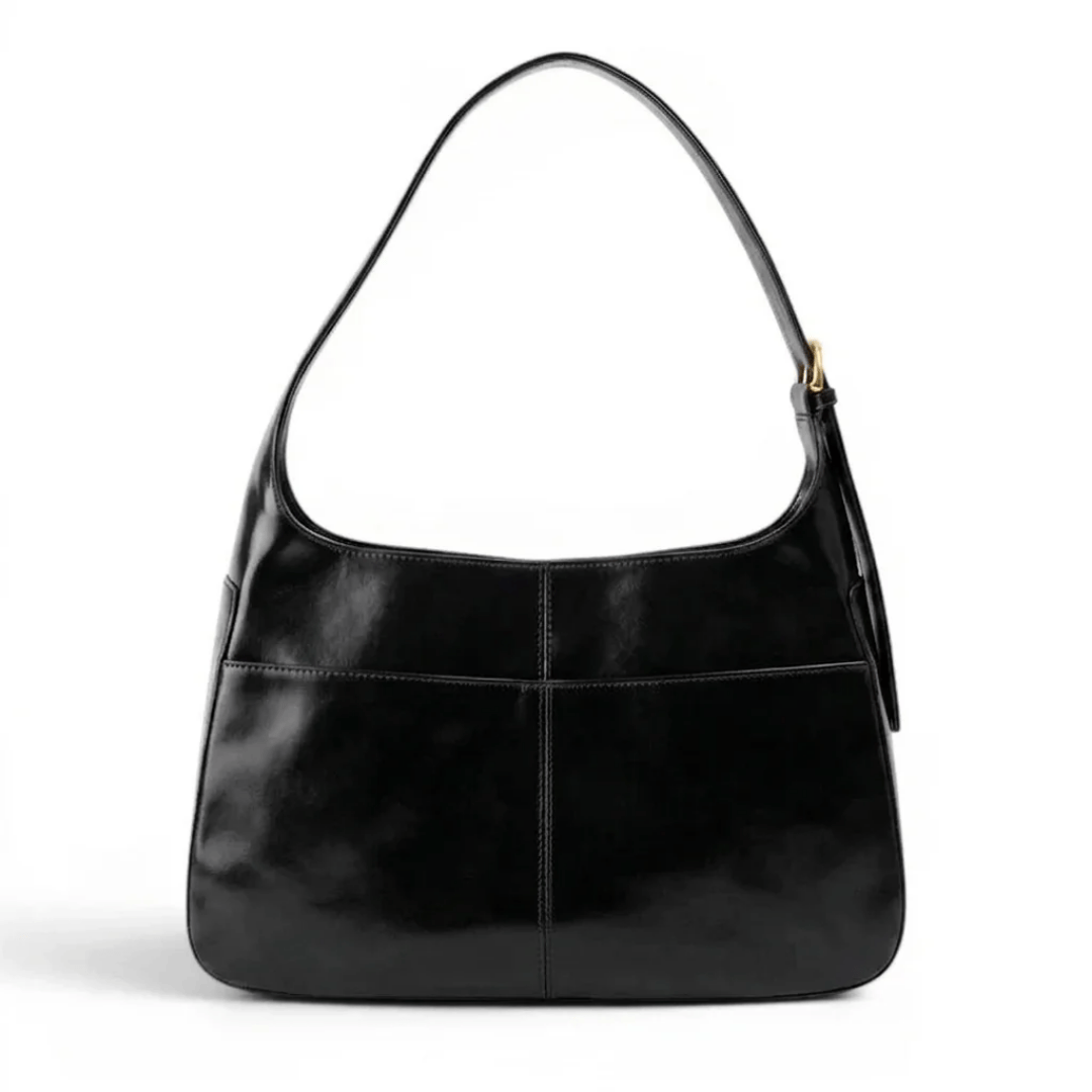EVINA - Sac à Main de Cours en Cuir Vernis