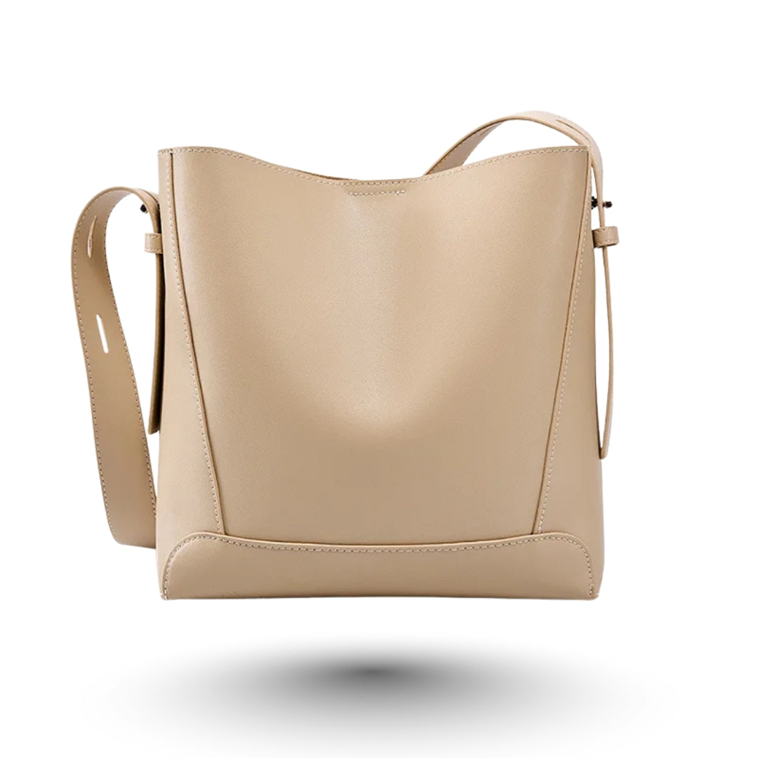 EYA- Sac à Main de Cours de Luxe en Cuir Lisse à Bandoulière