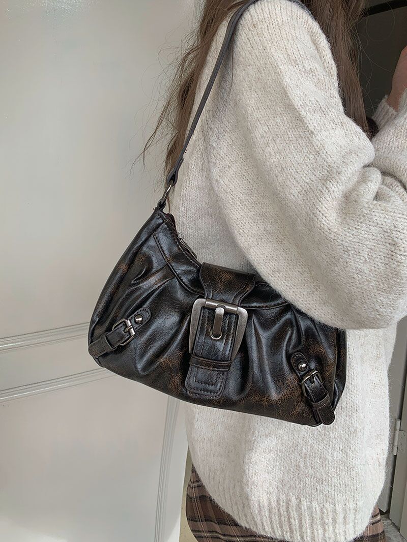 KARINA - Petit Sac à Main en Cuir Rétro