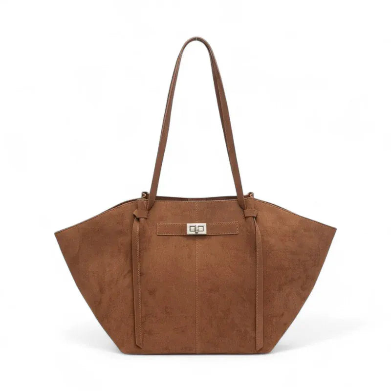 KATALEÏA - Sac à Main de Cours en Daim Élégant Grande Capacité