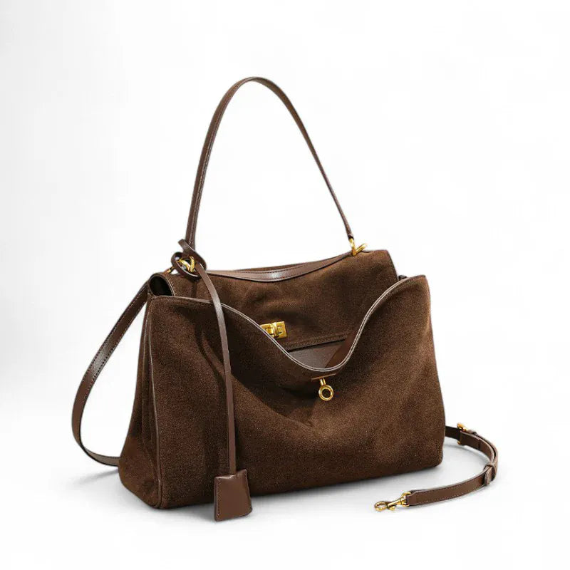 KELIA - Grand Sac à Main Chic en Daim
