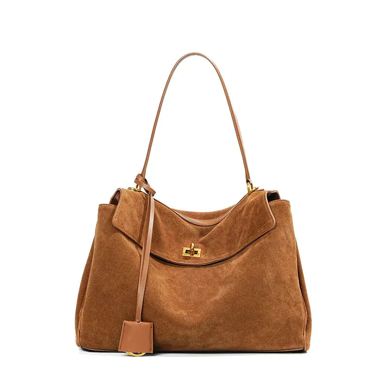KELIA - Grand Sac à Main Chic en Daim