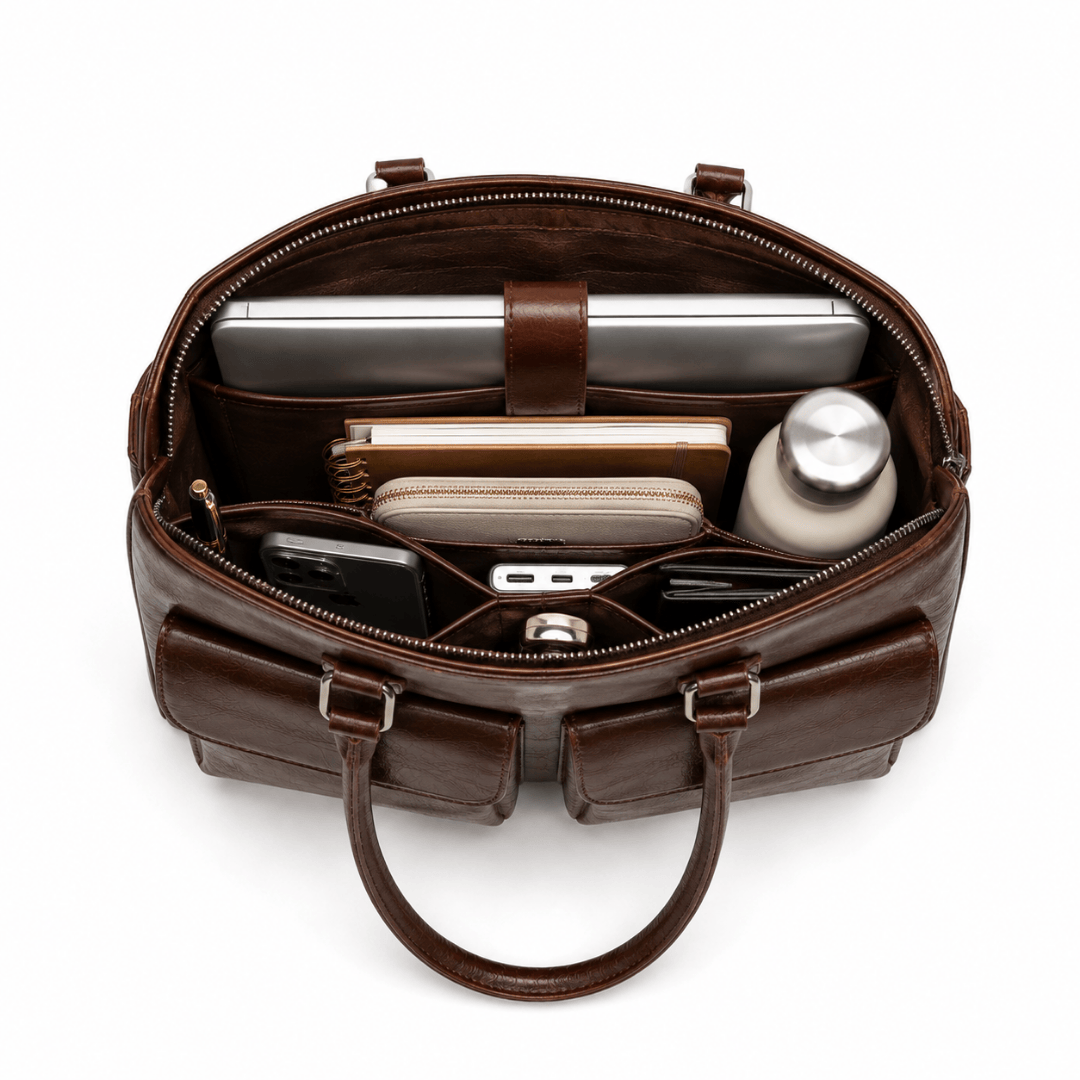 LADY - Sac à Main Élégant en Cuir Multipoches