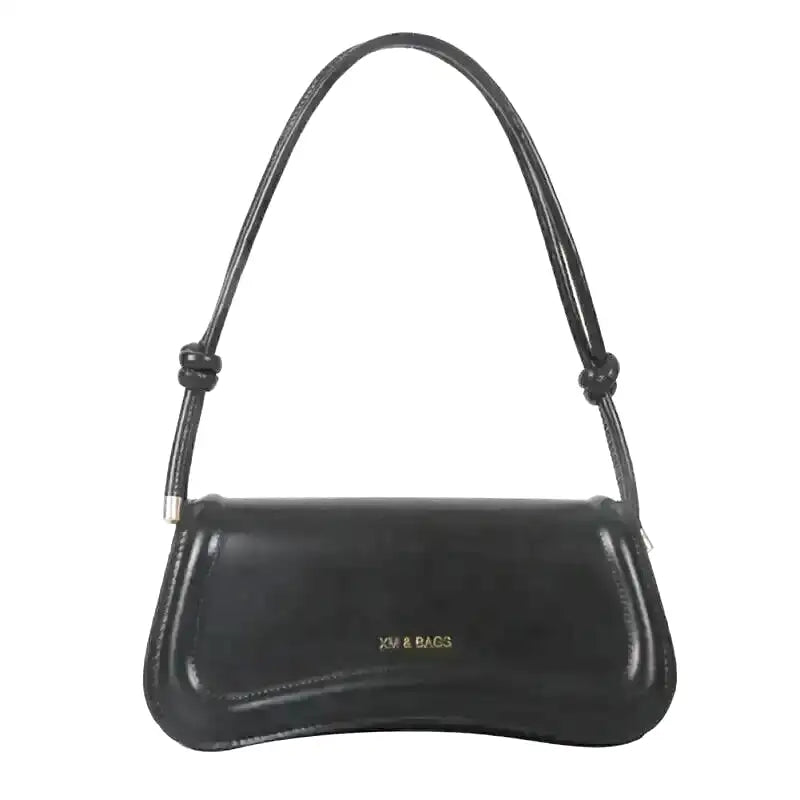 Sac à main LIVIA noir petit format porté épaule et bandoulière, design raffiné et compact, idéal pour vos essentiels quotidiens avec style