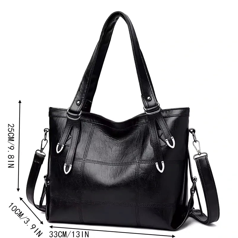 LUNA - Sac à Main de Cours Cuir Souple Vintage