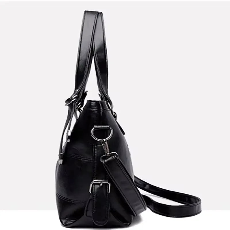 LUNA - Sac à Main de Cours Cuir Souple Vintage
