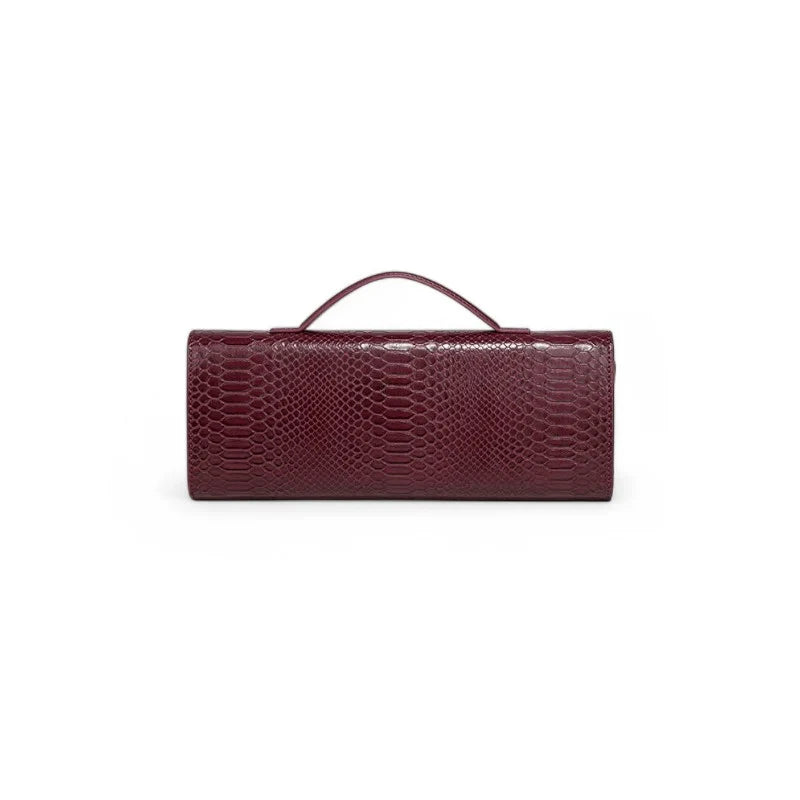 Maelys - Sac à Main Femme Effet Peau de Serpent avec Bandoulière