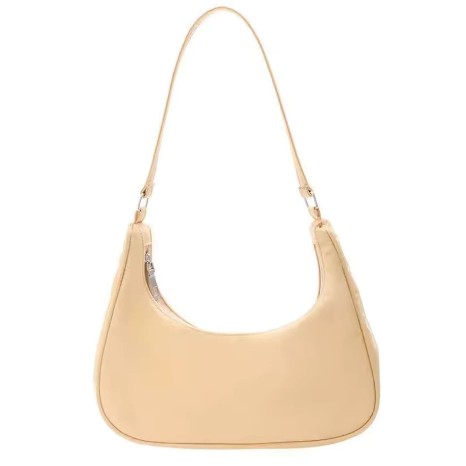 Melia - Petit Sac à Main Souple jaune, petit sac femme élégant au format compact et au design souple, idéal pour les sorties et le quotidien