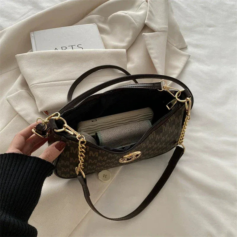 Millie - Sac Épaule à Chaîne Dorée