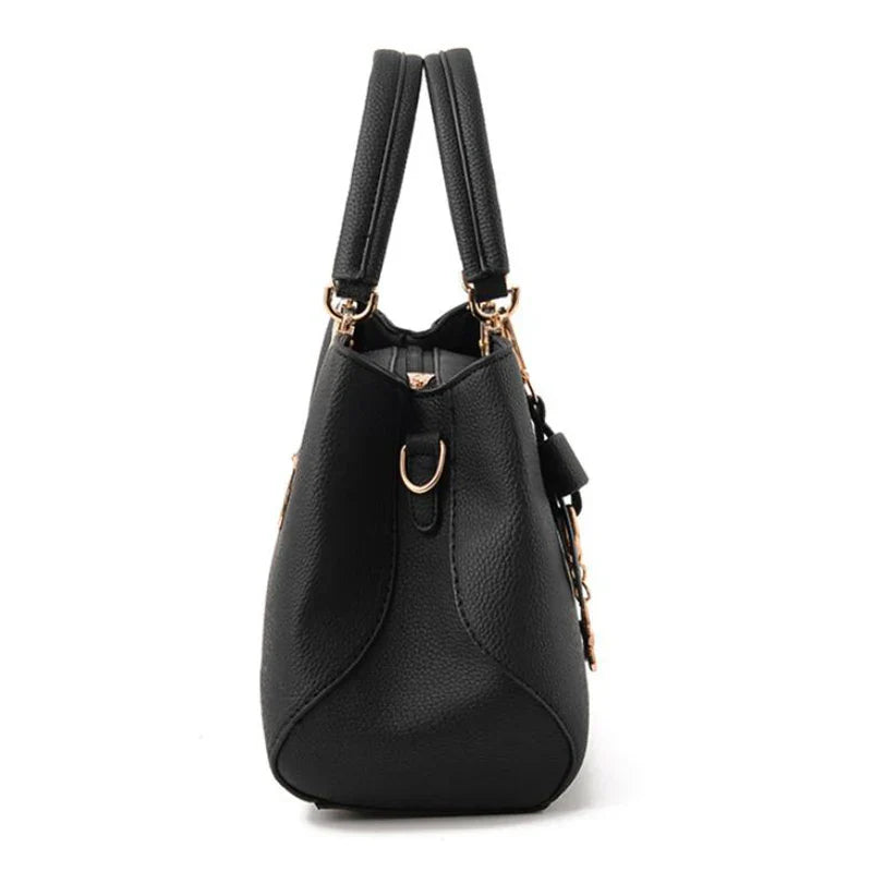 PILLA - Sac à Main Spacieux à Bandoulière en Cuir Grainé