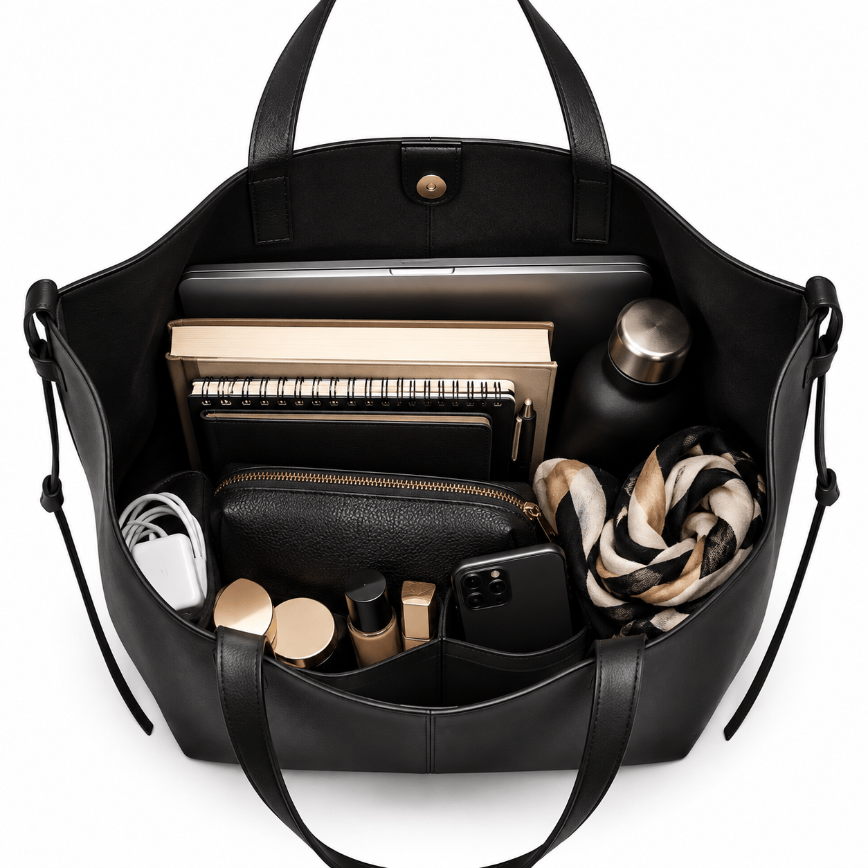 BELLA - Grand Sac à main Cabas Cuir