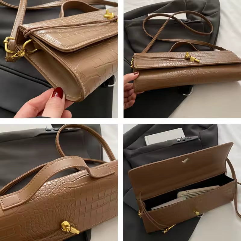 Maelys - Sac à Main Femme Effet Peau de Serpent avec Bandoulière