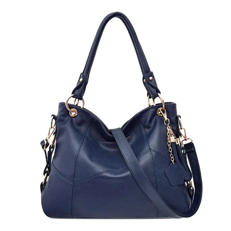 SARA sac à main de cours bleu femme bandoulière tendance ordinateur 15 pouces