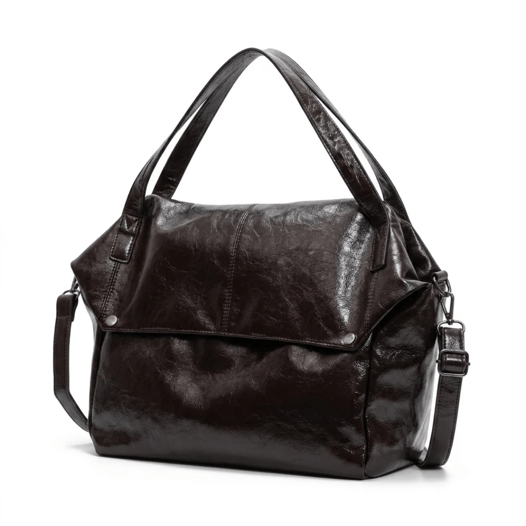 SARENA – Sac à Main de Cours Porté Épaule Brillant