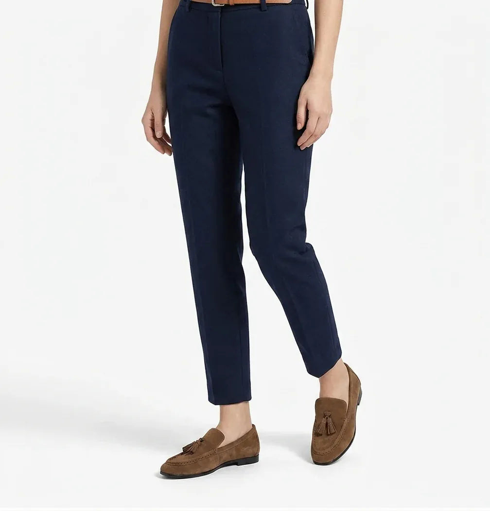 Sorella - Mocassin Daim Femme à PomPom marron