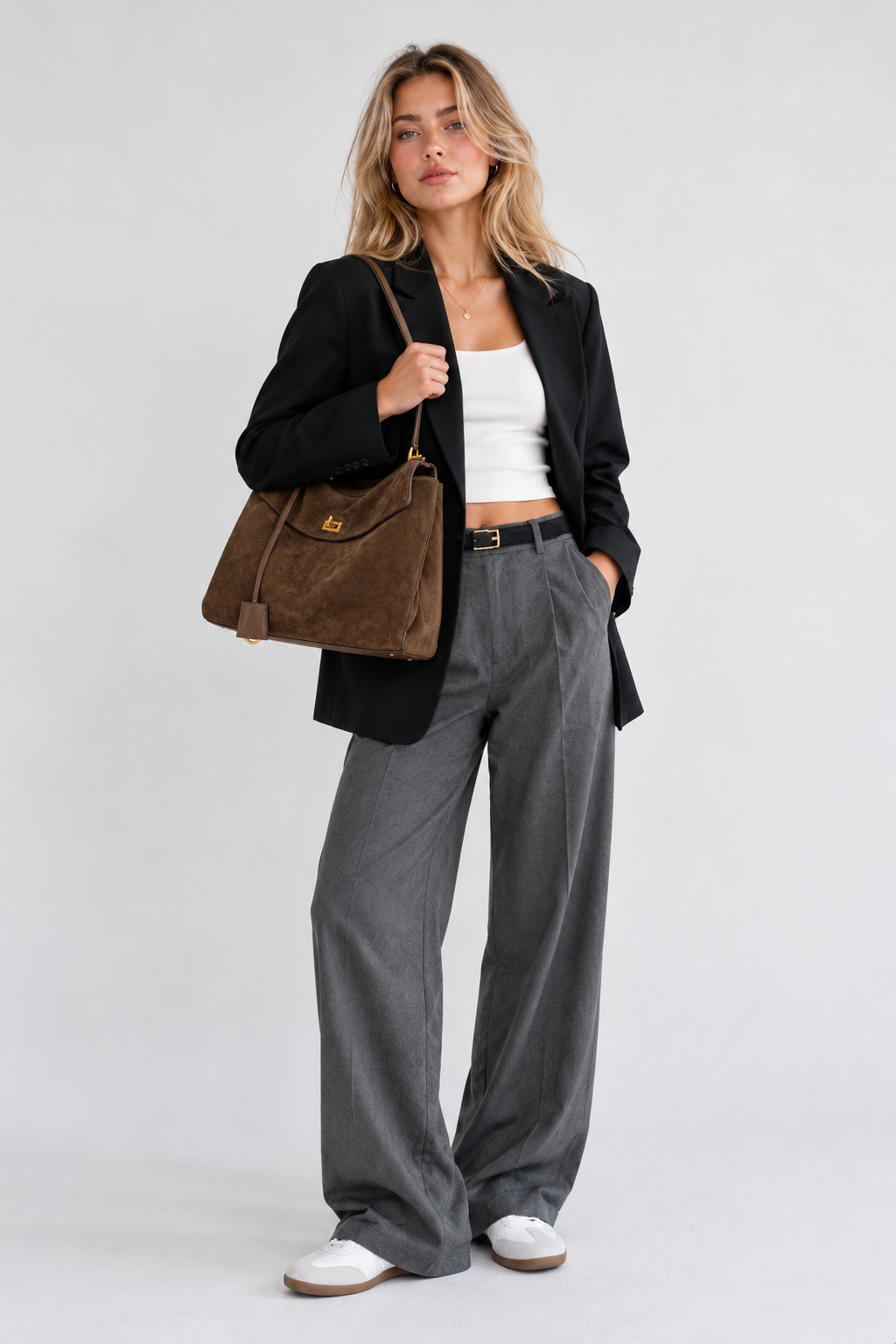 KELIA - Grand Sac à Main Chic en Daim