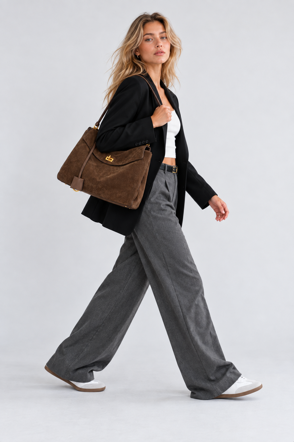 KELIA - Grand Sac à Main Chic en Daim