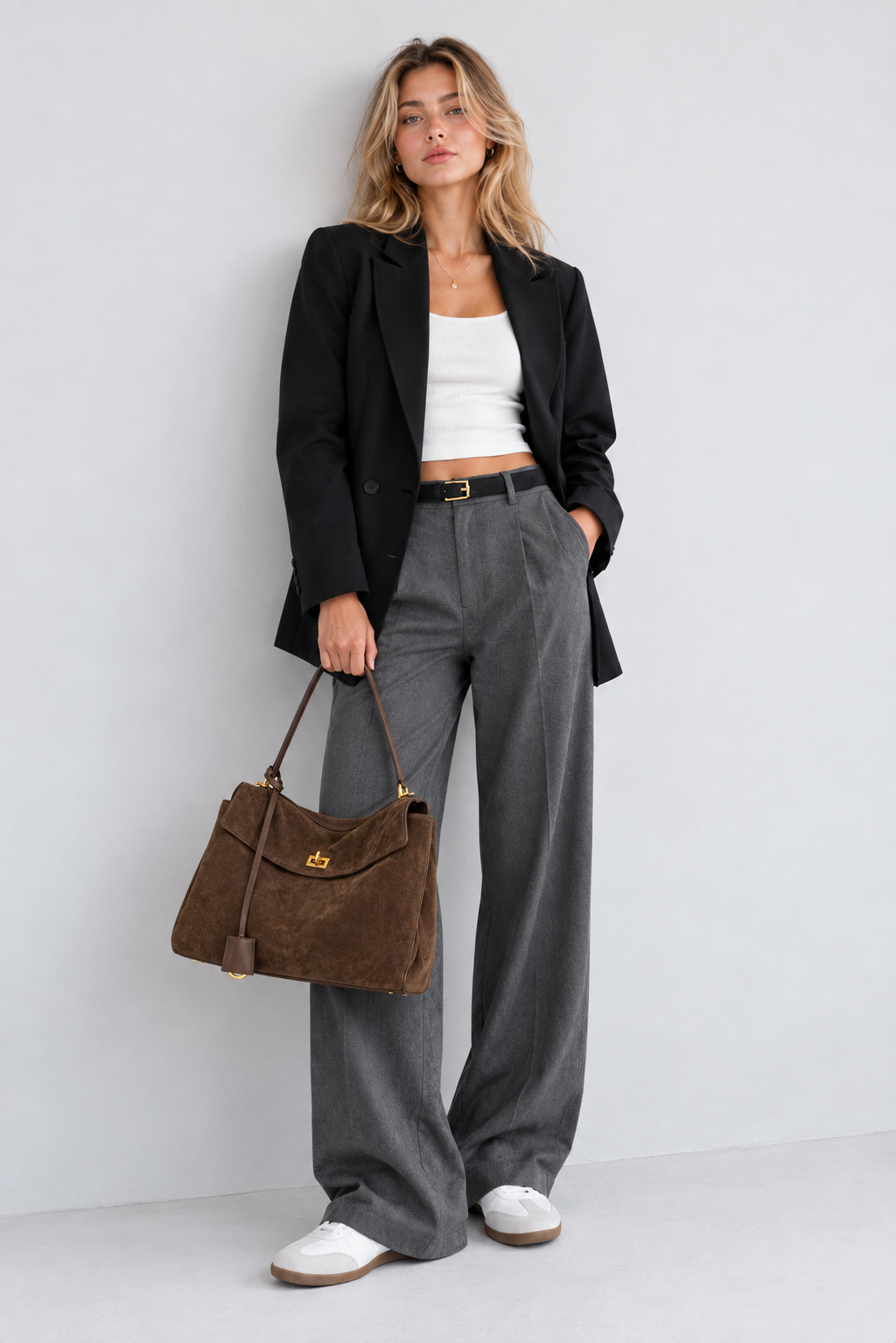 KELIA - Grand Sac à Main Chic en Daim