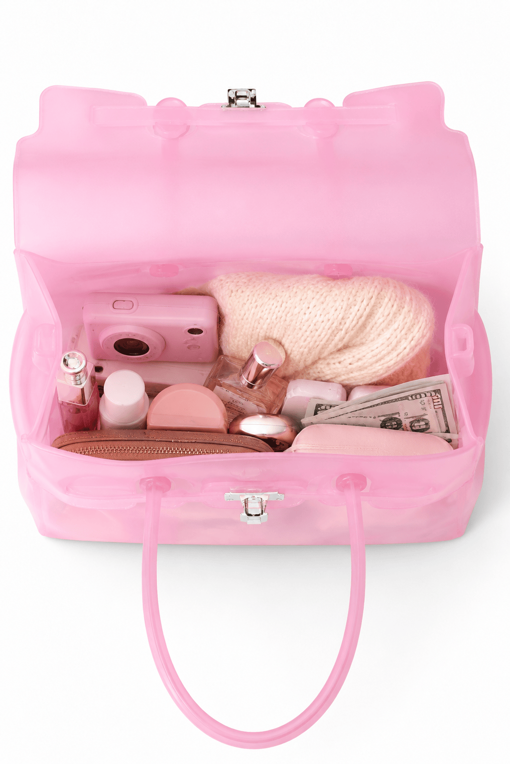 Candy - Grand Sac à Main Transparent Tendance